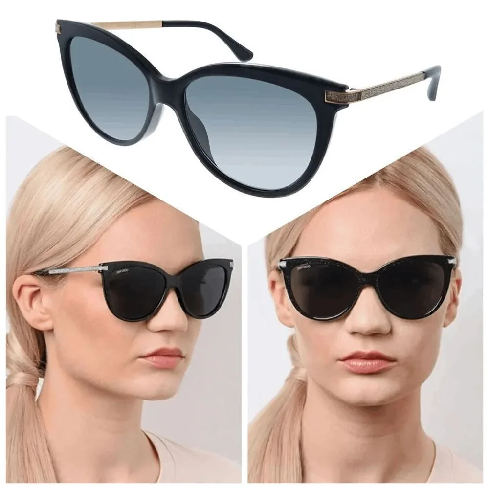 JIMMY CHOO Women's AXELLE/G/S 56mm Sunglasses NEW WITH CASE MSRP $395